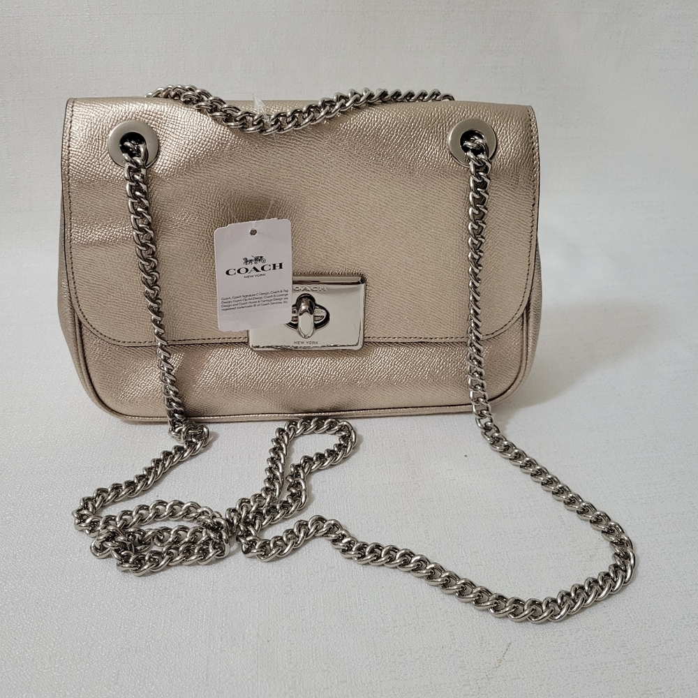 NEW Coach Shoulder Bag Purse with Chain